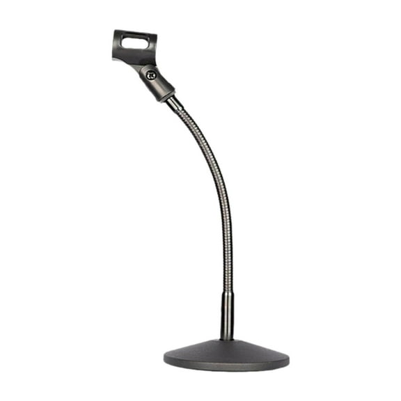Table Mic Stand Flexible Gooseneck Desktop Metal Construction for Lectern Studio Gaming Podcast Broadcast Use