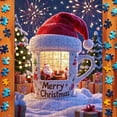 thumbnail image 4 of Christmas Theme Jigsaw Puzzle, Festive Family Activity Puzzle Game for Group Interaction and Cognitive Skill Development(G), 4 of 8