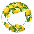 thumbnail image 4 of STP GOODS Lemons Glass Dessert Plate Set of 6 Pcs 7.5" (19 cm) Glass Appetizer Plate Set Service for 6 Salad Plates, Clear Yellow Green, 4 of 7