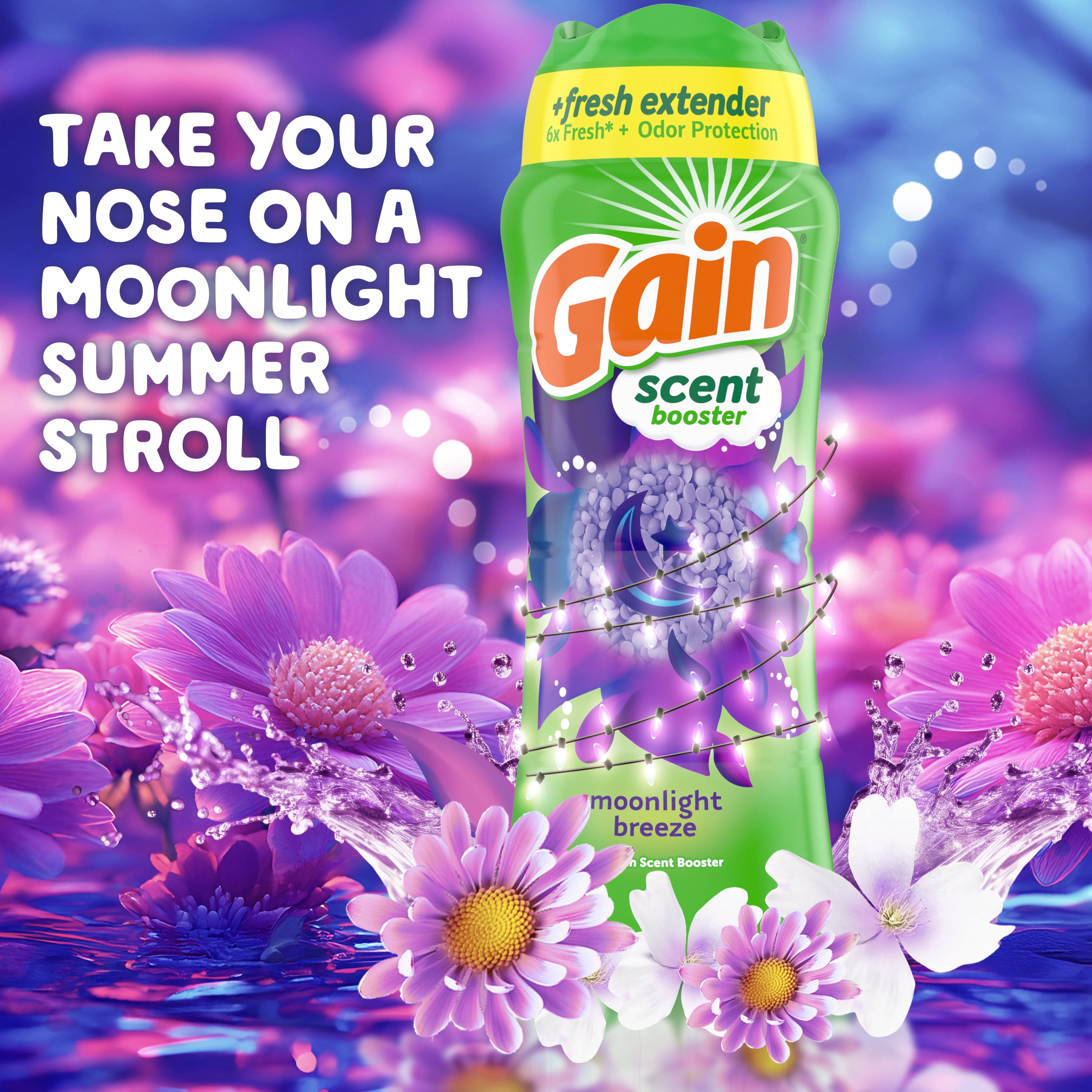 Gain Moonlight Breeze Laundry Scent Booster Beads 12.2 oz for Long 