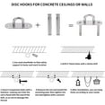 thumbnail image 6 of Ceiling Hook - 2 Pieces Heavy Duty Hooks for Concrete/Wood, 450kg Load Capacity, 6 of 7
