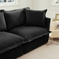 thumbnail image 6 of Gewnee Chenille Fabric Black Singel Ottoman For Deep Seat Sofa Couch for Living Room, Reading Room,, 6 of 21