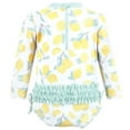 thumbnail image 2 of Hudson Baby Girls Rashguard Toddler Swimsuit, Mint Lemons, 3T, 2 of 2