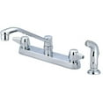 thumbnail image 1 of Central Brass 0123-A 1.5 GPM Two Handle Cast Brass Kitchen Faucet - Polished Chrome, 1 of 4