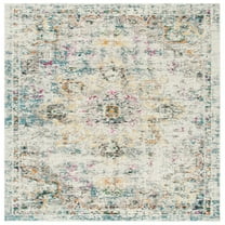 SAFAVIEH Madison Dalia Oriental Area Rug, Grey/Gold, 12' x 12' Square