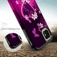 thumbnail image 6 of Apple iPhone 12 Pro Max Case with [Tempered Glass Screen Protector] Girls Women Dual Layer Heavy Duty - Hot Pink Heart, 6 of 6