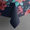 thumbnail image 5 of Pioneer Flower Floral Print Pattern Square Tablecloth,Waterproof Square Table Cover,Wipeable Spillproof Washable Table Cover for Home Kitchen Party Decor 42"X42"(107x107cm), 5 of 6