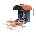 thumbnail image 3 of Smart Bird Feeder with Camera Solar Powered, 2K HD AI Bird Identification, Weatherproof Outdoor Birdhouse for Backyard Birdwatching, Gifts for Bird Lovers, 3 of 8