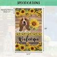 thumbnail image 5 of Black German Shepherd Sunflower Garden Flag Dog Welcome Spring Summer Wooden Print Flag Banner Outside Yard Decor 12.5X18 Inch Double Side Style 3, 5 of 6