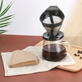 thumbnail image 4 of Pour Over Coffee Dripper Reusable Stainless Steel Pour Over Coffee Filter Metal, 4 of 11