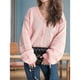 thumbnail image 5 of Cárdigans de Invierno para Mujer, Estilo Cárdigan, con Botones, Abrigos Informales, Oversize, Tejido Grueso de Punto , Larga, Prendas Exteriores Rosa L, 5 of 8