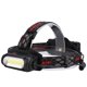thumbnail image 4 of Faro LED de doble cara impermeable para exteriores, lámpara frontal para acampar, correr, pescar, carga USB, 4 of 8