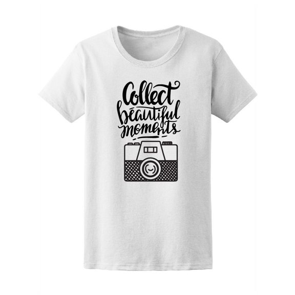 Collect Beautiful Moments Camera T-Shirt Women -Image by Shutterstock, Female Small