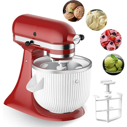 Gdrtwwh Scheerapparaat IJsbevestiging voor KitchenAid Stand Mixer-IJsscheerapparaat en Sneeuwkegelbevestiging voor Kitchenaid Stand Mixer, BPA-vrij (8 stuks ijsvorm inbegrepen