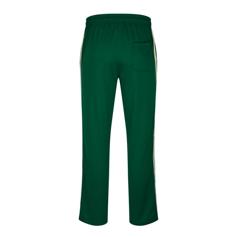 Mens Joggers Pants Color Block Patchwork Sports Side Stripe