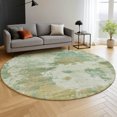thumbnail image 6 of Addison Rugs Mayfield Premium Machine Washable Transitional Abstract Aloe Round Rug, 8' x 8', 6 of 6