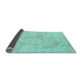 thumbnail image 2 of Ahgly Company Indoor Rectangle Abstract Light Blue Modern Area Rugs, 2' x 5', 2 of 4