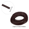 thumbnail image 2 of 20 Yards 2mm Round Leather Cord Lacing String for DIY Crafts, Dark Coffee, 2 of 6