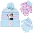 thumbnail image 1 of Gorro de punto de invierno con dobladillo para niñas de Frozen de Disney, 1 of 7