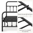 thumbnail image 6 of Alden Design Metal Platform Bed Frame with High Headboard, All Ages, Twin XL, Black, 6 of 10