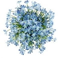 thumbnail image 2 of Sinhoon 16 Bundles Artificial Flowers Outdoor UV Resistant Fake Plastic Plants For Garden Home Wedding Farmhouse Decor (Blue), 2 of 8