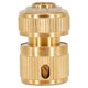 thumbnail image 2 of Conector de manguera de latón para jardín, adaptador de grifo de tubo de manguera de agua de riego, 1/2", 2 of 4