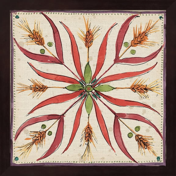 Farmers Feast Tiles IV by Anne Tavoletti, Framed Wall Art, 13.25W x 13.25H