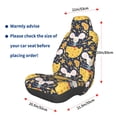 thumbnail image 3 of Wukai Mouse Cheese Full Set Car Seat Covers with Soft Padding Universal Auto Front Seats Protector and Cushion Mat, 3 of 5