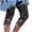 Purple, variant on Nnhblu Printed Pants for Women Cropped Pants Capris for Women Black