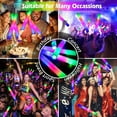 thumbnail image 3 of Eurhowing 100-Pack LED Light Up Foam Sticks, 19-inch Multicolor Flashing Glow Sticks, LED Foam Batons with 3 Dynamic Modes for Rave Parties Wedding, Concert Carnival, 3 of 10