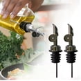 thumbnail image 1 of 2-Pack Olive Oil Spout for Olive Oil Dispenser, Kitchen Oil Pourer, Hygienic One Hand Open and Close Mechanism, Keep Oil Fresh Dust Cover, Spout Cover, 1 of 7