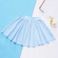 thumbnail image 5 of NAISIBABY Girls Athletic Skirt, High Rise Mesh Tiered A-Line Kids Dance Pleatd Mini Skirt Light Blue Size 10-12, 5 of 7