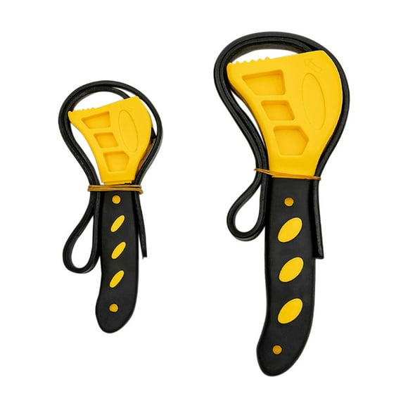 Adjustable Wrench Sets, 6 Inch 8 Inch Set of Two Multi Function Belt Wrench Adjustable Bottle Opener Auto Repair Rubber Filter Universal Wrench