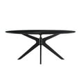 thumbnail image 3 of Pemberly Row Modern / Contemporary Wood Oval Dining Table in Black, 3 of 4