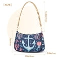 thumbnail image 3 of FORMRS Womens Shoulder Bag with Chain Strap Clutch Purse Cute Tote Handbag, Light Blue Anchor, 3 of 7
