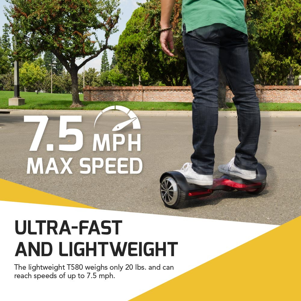 SWAGTRON Swagboard Vibe Hoverboard with Bluetooth Speakers - Self Balancing Scooter with LED Lights