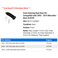 thumbnail image 2 of Front Steering Rack Boot Kit - Compatible with 2005 - 2016 Mercedes-Benz SLK350 2006 2007 2008 2009 2010 2011 2012 2013 2014 2015, 2 of 2