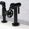 thumbnail image 3 of Kingston Brass Fuller Bridge Kitchen Faucet Matte Black, 3 of 5