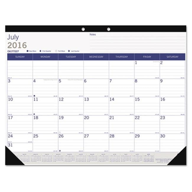 Rediform Office Products REDCA177227 2016-2017 Monthly DuraGlobe Academic Desk Pad