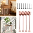 thumbnail image 3 of TTJ Adjustable Folding Desk Legs Steel Frame 50KG Load Tool Free Assembly Bed Table Extension Space Saving DIY Study Station Dormitory Workspace Accessory, 3 of 6