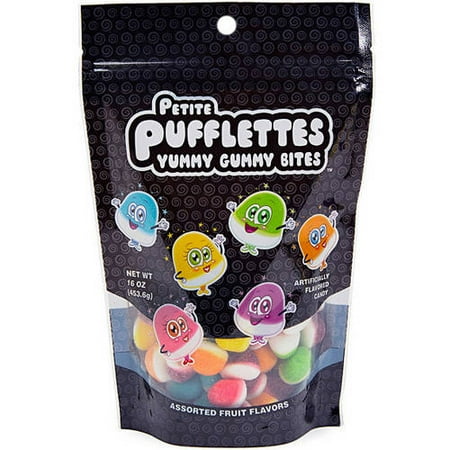 Petite PUFFLETTES Assortiment de fruits Saveurs gommeux délicieux, Morsures 16 oz