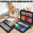 thumbnail image 2 of CAROOTU 60pcs Gel Pens and 60pcs Refills Set for Coloring Books Artist Colored, 2 of 5