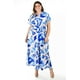 thumbnail image 4 of Vestido largo estampado abstracto Roman Fashion Tallas Extras 4338 Azul rey 36, 4 of 6