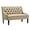 Khaki, variant on Modern Upholstered Settee  with Back and Wood Legs, Button Tufted Banquette Loveseat Sofa for Dining Room Living Room Entryway