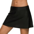 thumbnail image 6 of Asoul Women Solid Swim Skirt With Briefs High Waisted Bikini Tankini Bottoms, 6 of 6