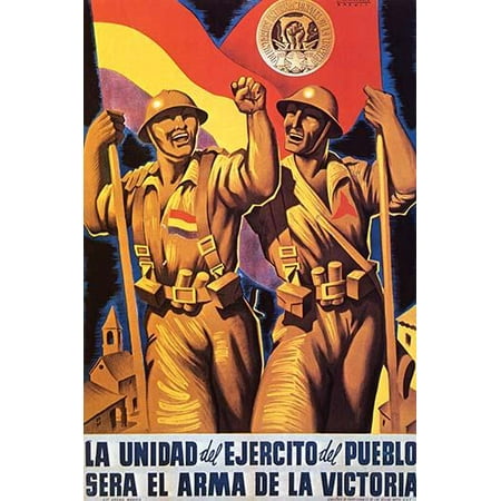 Unity of the People's army will be the Weapon of Victory-Fine Art Canvas Print (20