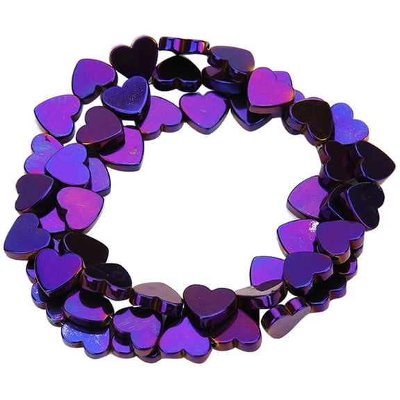 HOOWIFFY Loose Decorative Beads Adornment Purple Crystal 50Pcs