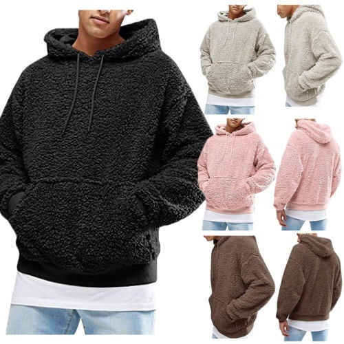New Fashion Men Pullover Hoodie Fluffy 