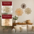thumbnail image 6 of Floral Woven Paper Rope Wall Decor Set of 3, Natural Tones - Boho Wallart, Rustic Home Accent, Woven Hanging for Bedroom, Bathroom, Kitchen, Office, Coffee Bar, Above Couch, Farmhouse Basket Tapestry, 6 of 9