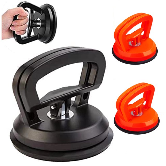 Extractor de abolladuras, kit de eliminación de abolladuras, paquete de 3 extractores de abolladuras para automóvil, elevador de manija, potente removedor de abolladuras de automóvil, extractor de